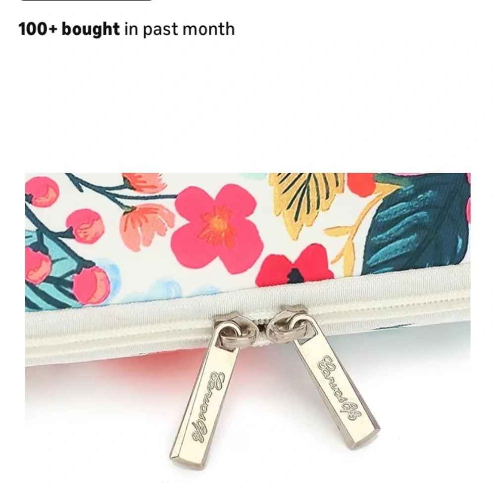 Floral Tablet Sleeve Case - Pink Multi laptop case